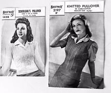 Vintage 1940s knitting for sale  REDDITCH