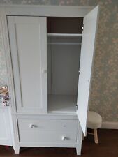 childrens / baby / nursery wardrobe with drawers / white for sale  LIVERPOOL