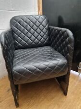 Modern black leather for sale  MANCHESTER