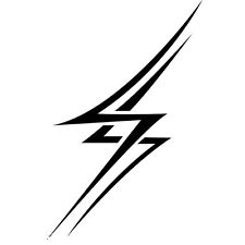 TRIBAL LIGHTNING BOLTS CAR DECAL STICKER, used for sale  Shipping to South Africa