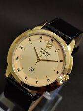 Relógio de pulso masculino Seiko quartzo folheado a ouro mostrador dourado estado de funcionamento comprar usado  Enviando para Brazil