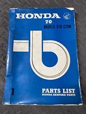 Fabricante de fabricante de equipos originales Honda C70 C70M lista de piezas manual 92 páginas, usado segunda mano  Embacar hacia Argentina