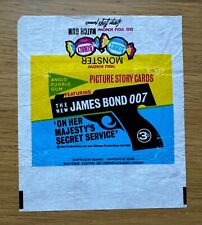 ANGLO GUM 1970 JAMES BOND "On her majesty's secret service"  WAX WRAPPER - RARE  for sale  Shipping to South Africa