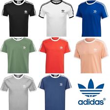 Usado, Camiseta Adidas Originals Para Hombre 3 Rayas Algodón Cuello Redondo Mangas Cortas Top segunda mano  Embacar hacia Argentina