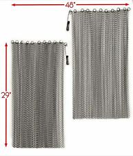 Used, Justesen Fireplace Stainless Steel Mesh Replacement Curtain Screen  29" x 48"  for sale  Shipping to South Africa