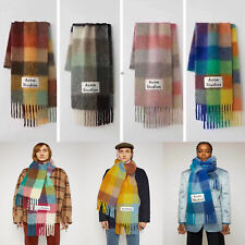 Fashion Women Acne Studio Scarf Scarves Thick Checkered Wrap Pashmina Shawl Gift myynnissä  Leverans till Finland