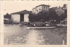 Fotografia epoca motoscafo usato  Albenga