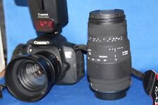 Canon EOS Rebel T5i Camera Set w/ 2 Lenses and a flash for sale  Shipping to South Africa