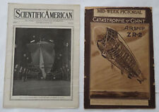 Zeppelin Crash ZR-2 dirigíveis de desastre 1913-21 lote x 2 revistas pictóricas raras comprar usado  Enviando para Brazil