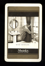 PLAYING CARD ADVERTISING SHANKS BETTER BATHROOM FITTINGS TAPS MIRRORS ETC for sale  Shipping to South Africa