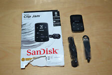 Reproductor MP3 SanDisk 8 GB Clip Jam, negro, caja abierta estado reacondicionado ~ e, usado segunda mano  Embacar hacia Argentina