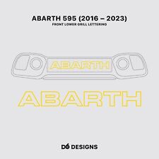 Litery grillowe przednie Abarth | 595 seria 4 (2016–2024) | żółte na sprzedaż  Wysyłka do Poland
