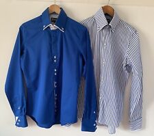 7camicie shirts. blue for sale  LINCOLN