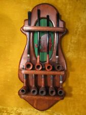 Vintage Tobacco Smoking Pipe Rack for 9 Pipes with Sherlock Holmes Relief for sale  Shipping to South Africa