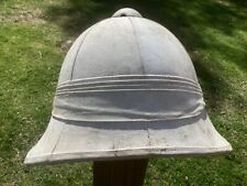 white coloured british tropical sun hat pith helmet, zulu boer war for sale  Shipping to South Africa