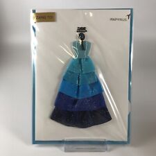 Turquoise Blue Dress Papyrus by Zang Toi Collection Greeting Card for sale  Shipping to South Africa