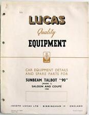 Lucas sunbeam talbot for sale  LEICESTER