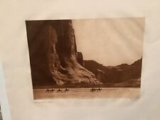 Usado, Fotograbado de Edward S. Curtis, compañía de grabado clásico Canon De Chelly-Navajo segunda mano  Embacar hacia Argentina