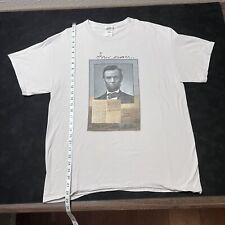 Camisa Lincoln vintage autógrafo presidente retrato museu anos 90 foto honesta de Abe comprar usado  Enviando para Brazil