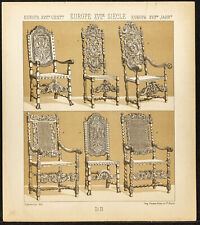 1890 furniture chairs d'occasion  Expédié en Belgium
