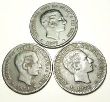Lote De 3 Monedas De 5 Cents. Alfonso XII segunda mano  Ávila
