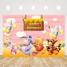 Telón De Fondo Winnie Pooh 7x5 Pasteles Decoración Para Fotografía Cumpleaños Niños, usado segunda mano  Embacar hacia Argentina