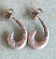 James Avery Rare Retired Fleur Hoop Post Stud Earrings Sterling Silver for sale  Tulsa