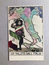 Cartolina militare saluto usato  Saronno