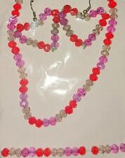 Pink heart necklace for sale  Ireland