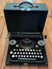 Vintage Underwood Standard Portable Typewriter Green & Case Untested Functional for sale  Shipping to South Africa