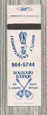Matchbook cover bouzouki for sale  Holland