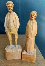 Folk Art Delbert Juby Wood Hand Carved Quebec Canada Caron Style Carvings Signed for sale  Canada