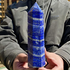 Coluna de energia cristal quartzo obelisco cristal lápis-lazúli natural 2,07 lb comprar usado  Enviando para Brazil