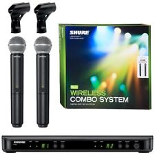 Sistema de micrófono inalámbrico doble Shure BLX288/SM58 con 2 micrófonos vocales SM58 banda H9 segunda mano  Embacar hacia Mexico