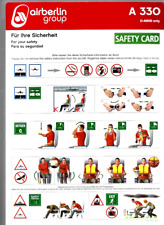 Safety card airberlin gebraucht kaufen  Fehrbellin