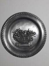 Pewter plate roses d'occasion  Expédié en Belgium