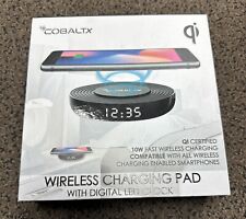 Cobaltx Universal Qi Wireless Charging Pad with Digital LED Clock for sale  Shipping to South Africa