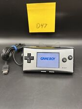 Nintendo (OXY-003) GameBoy Micro Console Silver & Black W/ Charger - Tested D47 for sale  Shipping to South Africa