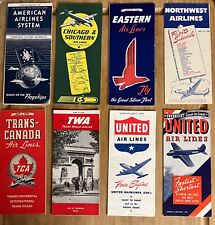 Lot airline timetables for sale  Sunnyvale