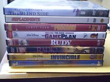 (9) Lote de DVD temático de futebol: Blind Side Rudy Disney Invincible The Program e MAIS, usado comprar usado  Enviando para Brazil