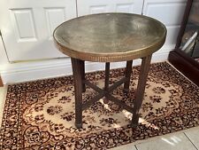 Antique brass topped for sale  BOLTON