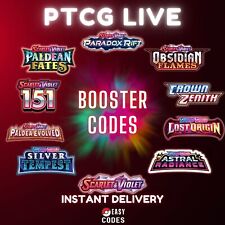 100 códigos Booster Pokemon TCG pacote ao vivo entrega instantânea comprar usado  Enviando para Brazil