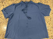 Nueva Blusa Azul Curva Talla 0XL SHEIN ~ Camisa/Prenda para el torso ~ Arco segunda mano  Embacar hacia Argentina