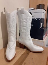 Womens white cowboy for sale  LEAMINGTON SPA