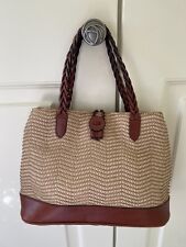 Beige woven bag for sale  MELTON MOWBRAY