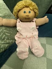 Cabbage Patch Kids Baby Doll Blonde Hair Blue Eyes 2017 Xavier Roberts Signed, used for sale  Shipping to South Africa