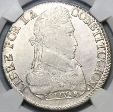 Moneda de Plata Alpaca Bolívar Potosí 8 Soles Bolivia 1829 NGC XF 45 (23080301C) segunda mano  Embacar hacia Argentina