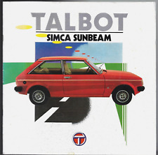 Talbot simca sunbeam for sale  UK