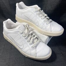 2 Zapatillas Nike Court Tradition para mujer 9.5 315161-111 blancas bordadas logotipo segunda mano  Embacar hacia Mexico