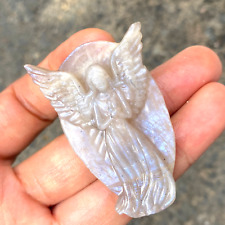 2" Natural moonstone quartz angel skull hand carved crystal reiki Healing 1pc, begagnade till salu  Toimitus osoitteeseen Sweden